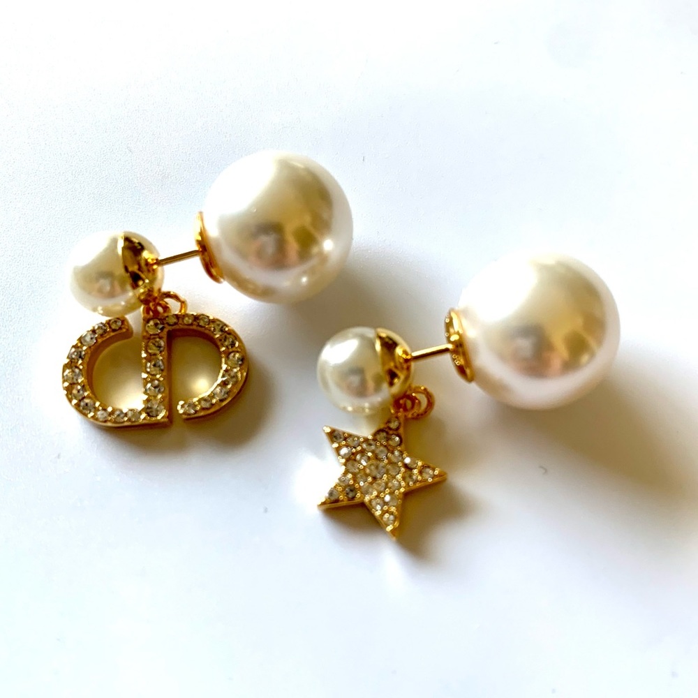 Dior Tribales Glass Pearl Earrings *repost